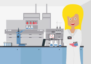 Alleinarbeiterschutz Anwendungsbeispiele in der Alleinarbeiterabsicherung – Schlüsselbranchen der Personen-Notsignal-Anlagen – Labor