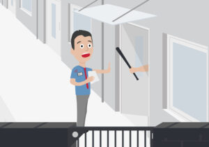 Alleinarbeiterschutz Anwendungsbeispiele in der Alleinarbeiterabsicherung – Schlüsselbranchen der Personen-Notsignal-Anlagen – Wohnungswirtschaft